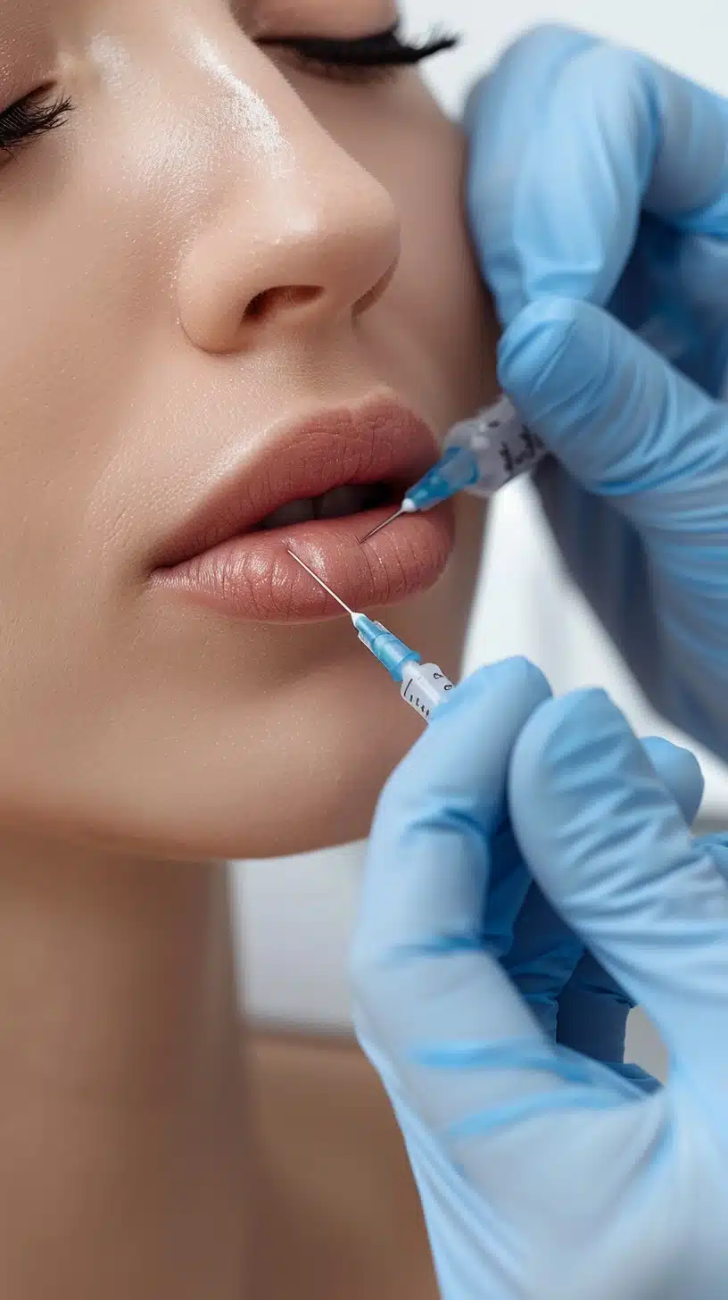 Injection des lèvres à Caen
