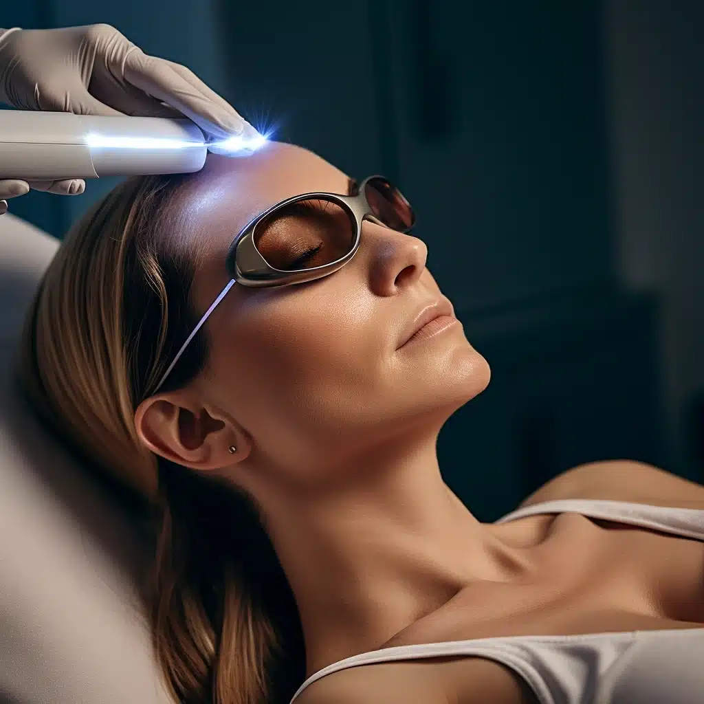 Photorajeunissement au laser du visage